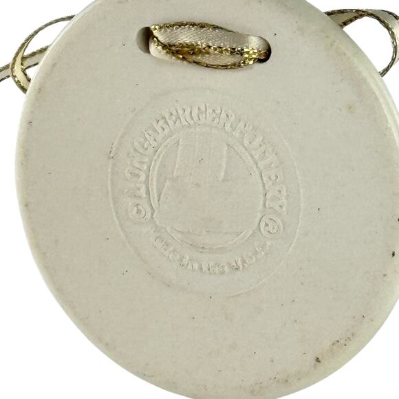 Longaberger Pottery Merry Christmas 1997 Basket Tie On Ornament - Picture 9 of 14